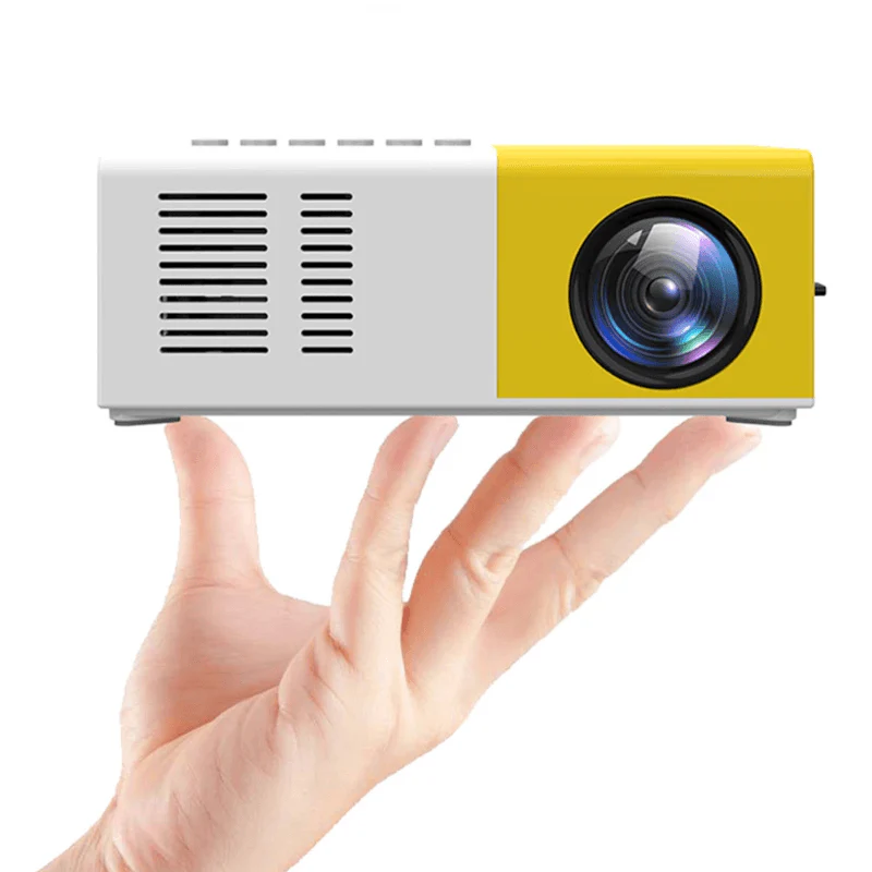 MINI PROYECTOR AMARILLO YG300 PORTATIL